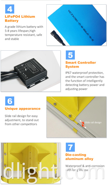 ip65 solar street light abs street light head